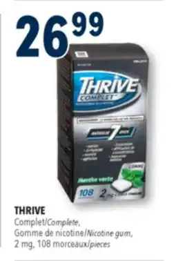 Familiprix Thrive Complete regular strength 2mg fresh spearmint nicotine replacement gum 108un offer