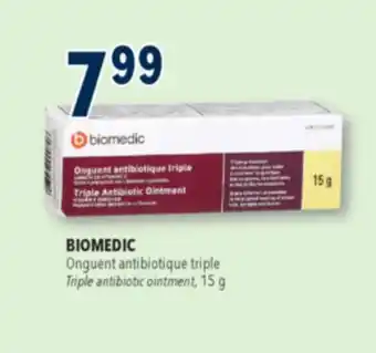 Familiprix Biomedic triple antibiotic ointment offer