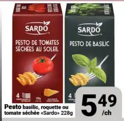 Pasquier Pesto basilic, roquette ou tomate séchée Sardo offer