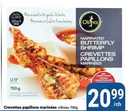 Pasquier Crevettes papillons marinées Olivia offer