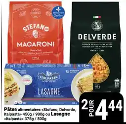 Pasquier Pâtes alimentaires Stefano, Delverde, Italpasta offer
