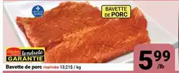 Pasquier Bavette de porc offer