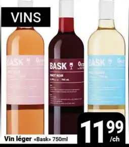 Pasquier Vin léger Bask offer