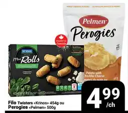 Pasquier Filo Twisters Krinos 454g ou Perogies Pelmen 500g offer