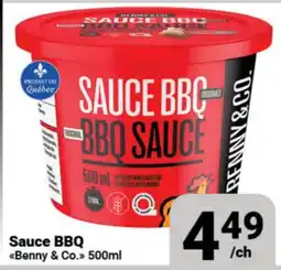 Pasquier Sauce BBQ Benny & Co offer