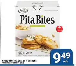Pasquier Craquelins Pita Bites all et ciboulette Sensible Portions offer