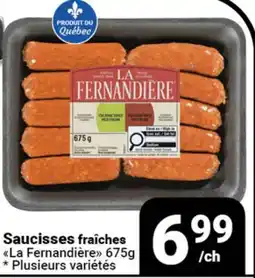 Pasquier Saucisses fraîches La Fernandière offer