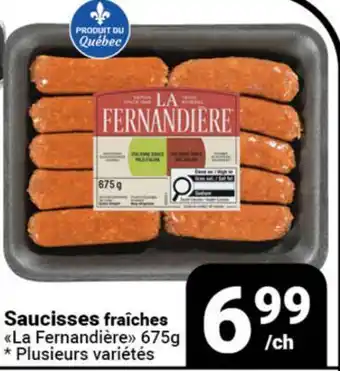 Pasquier Saucisses fraîches La Fernandière offer