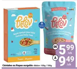 Pasquier Céréales ou Repas surgelés Belov offer