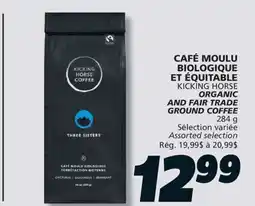 IGA KICKING HORSE ORGANIC AND FAIR TRADE GROUND COFFEE offer