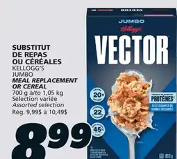 IGA MEAL REPLACEMENT OR CEREAL offer
