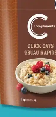 IGA COMPLIMENTS GRANOLA OR QUICK OATS offer