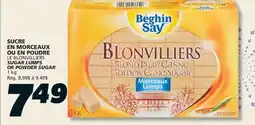 IGA LE BLONVILLIERS SUGAR LUMPS OR POWDER SUGAR offer