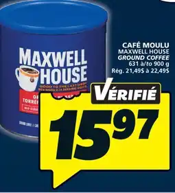 IGA MAXWELL HOUSE GROUND COFFEE offer