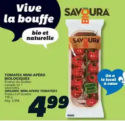 IGA SAVOURA ORGANIC MINI-APERO TOMATOES offer