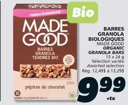 IGA MADE GOOD ORGANIC GRANOLA BARS offer