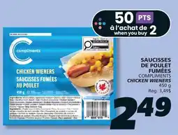 IGA COMPLIMENTS CHICKEN WIENERS offer