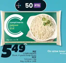 IGA COMPLIMENTS RICE offer