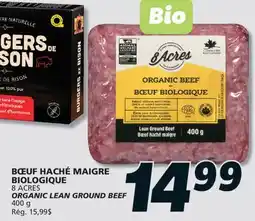 IGA 8 ACRES ORGANIC LEAN GROUND BEEF offer
