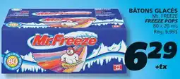 IGA Mr. FREEZE FREEZE POPS offer