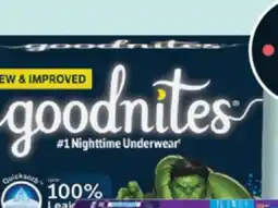 IGA GOODNITES DISPOSABLE ABSORBENT offer