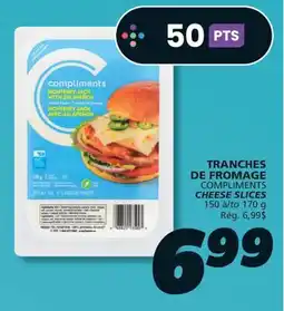 IGA COMPLIMENTS CHEESE SLICES offer