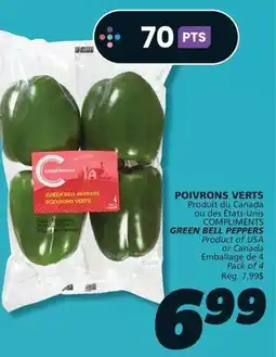 IGA COMPLIMENTS GREEN BELL PEPPERS offer