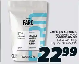 IGA BRÛLERIES FARO COFFEE BEANS offer