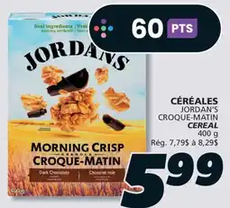 IGA JORDAN'S CEREAL offer