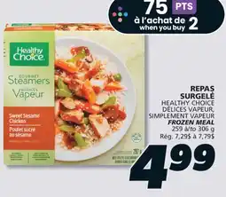 IGA HEALTHY CHOICE FROZEN MEAL offer
