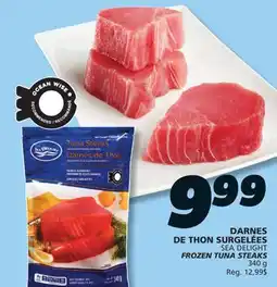 IGA SEA DELIGHT FROZEN TUNA STEAKS offer