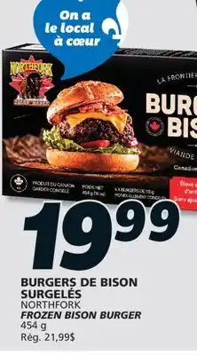 IGA NORTHFORK FROZEN BISON BURGER offer