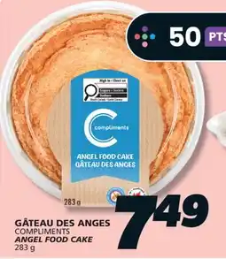 IGA COMPLIMENTS ANGEL FOOD CAKE offer