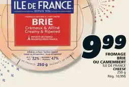 IGA ÎLE DE FRANCE CHEESE offer