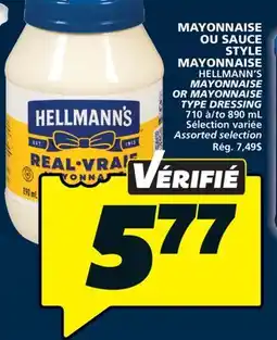 IGA HELLMANN'S MAYONNAISE OR MAYONNAISE TYPE DRESSING offer