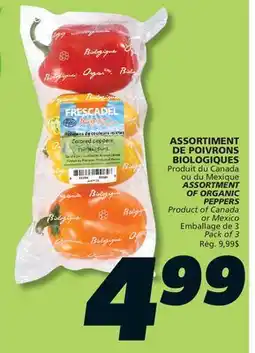 IGA ASSORTMENT OF ORGANIC PEPPERS offer