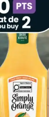 IGA SIMPLY REFRIGERATED ORANGE OR CRANBERRY JUICE offer