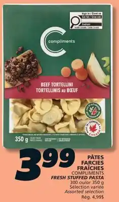 IGA COMPLIMENTS FRESH STUFFED PASTA offer
