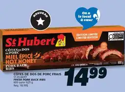 IGA ST-HUBERT FRESH PORK BACK RIBS offer