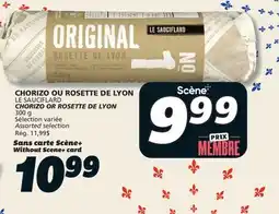 IGA LE SAUCIFLARD CHORIZO OR ROSETTE DE LYON offer