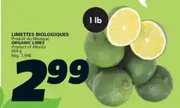 IGA ORGANIC LIMES offer
