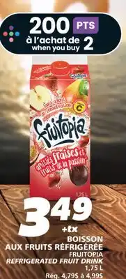 IGA FRUITOPIA REFRIGERATED FRUIT DRINK offer