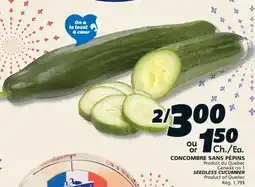 IGA SEEDLESS CUCUMBER offer