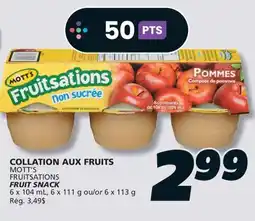 IGA MOTT'S FRUITSATIONS FRUIT SNACK offer
