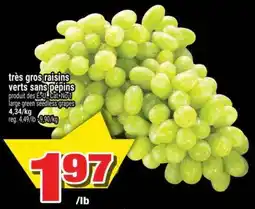 Super C très gros raisins verts sans pépins offer