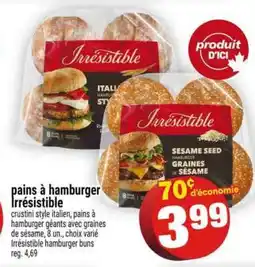 Super C PAINS À HAMBURGER IRRÉSISTIBLE offer