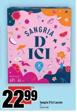 Super C Sangria D'ici Lacroix offer
