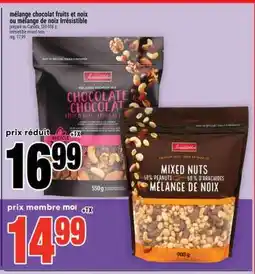 Super C mélange chocolat fruits et noix ou mélange de noix Irrésistible offer