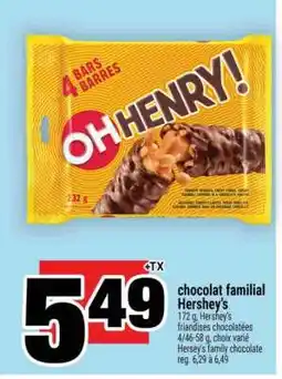 Super C chocolat familial Hershey's offer
