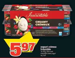Super C yogurt crémeux Irrésistible offer